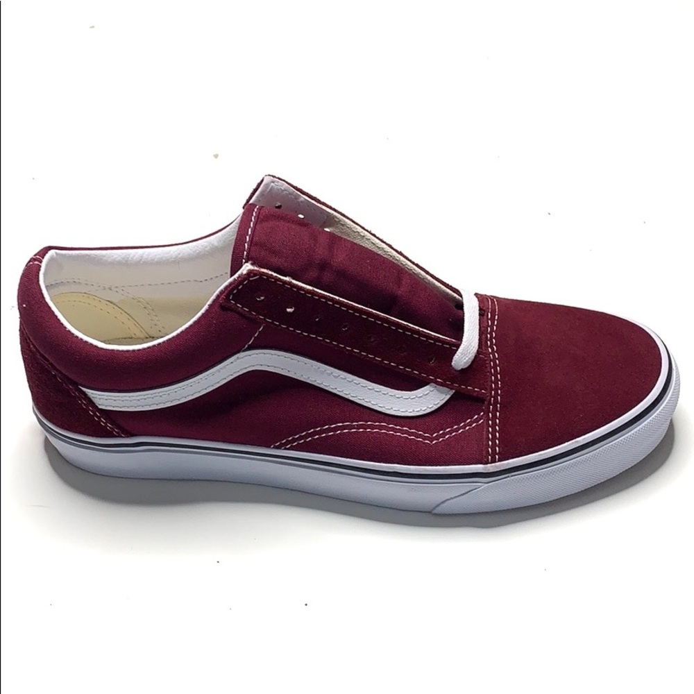Vans Burgundy Old Skool Shoes Size 9.5